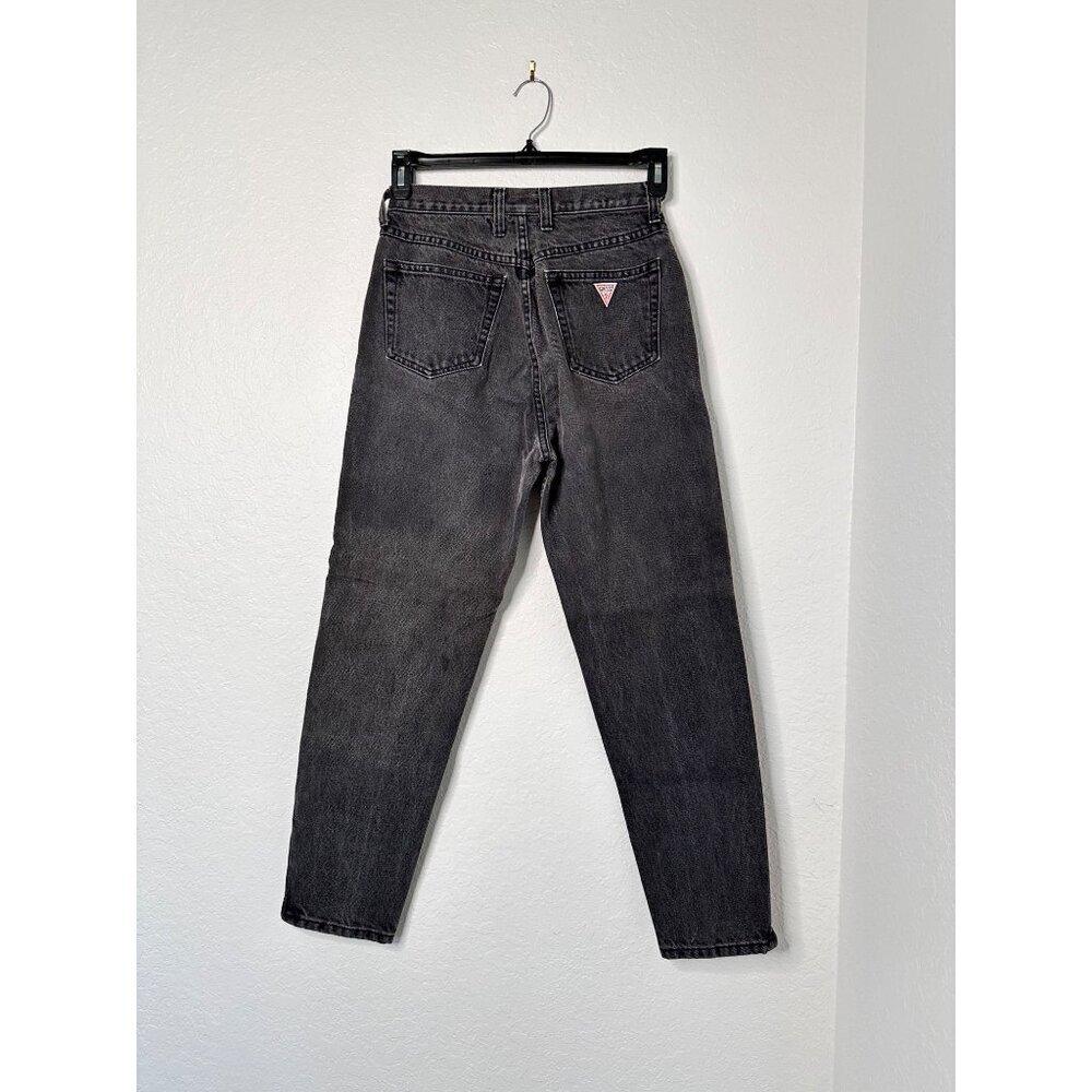 Vintage‎ Guess By Georges Marciano High-Waisted Black Denim Jeans Size 30 - Picture 2 of 7